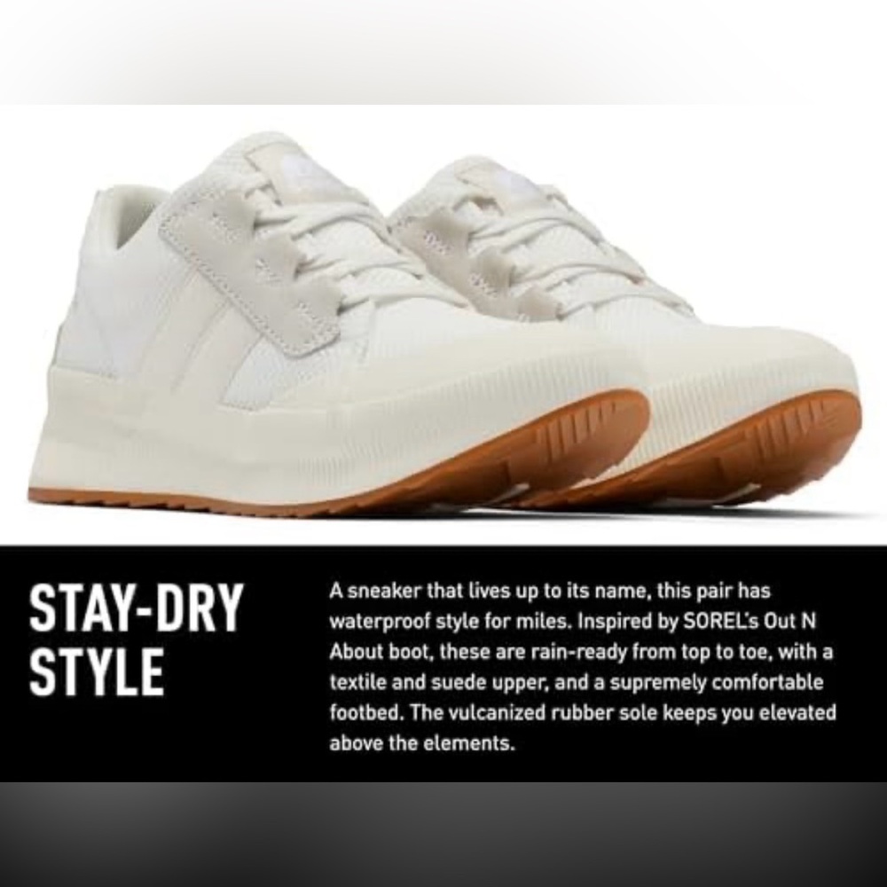 Sorel Women's Sneakers in White and Tan
